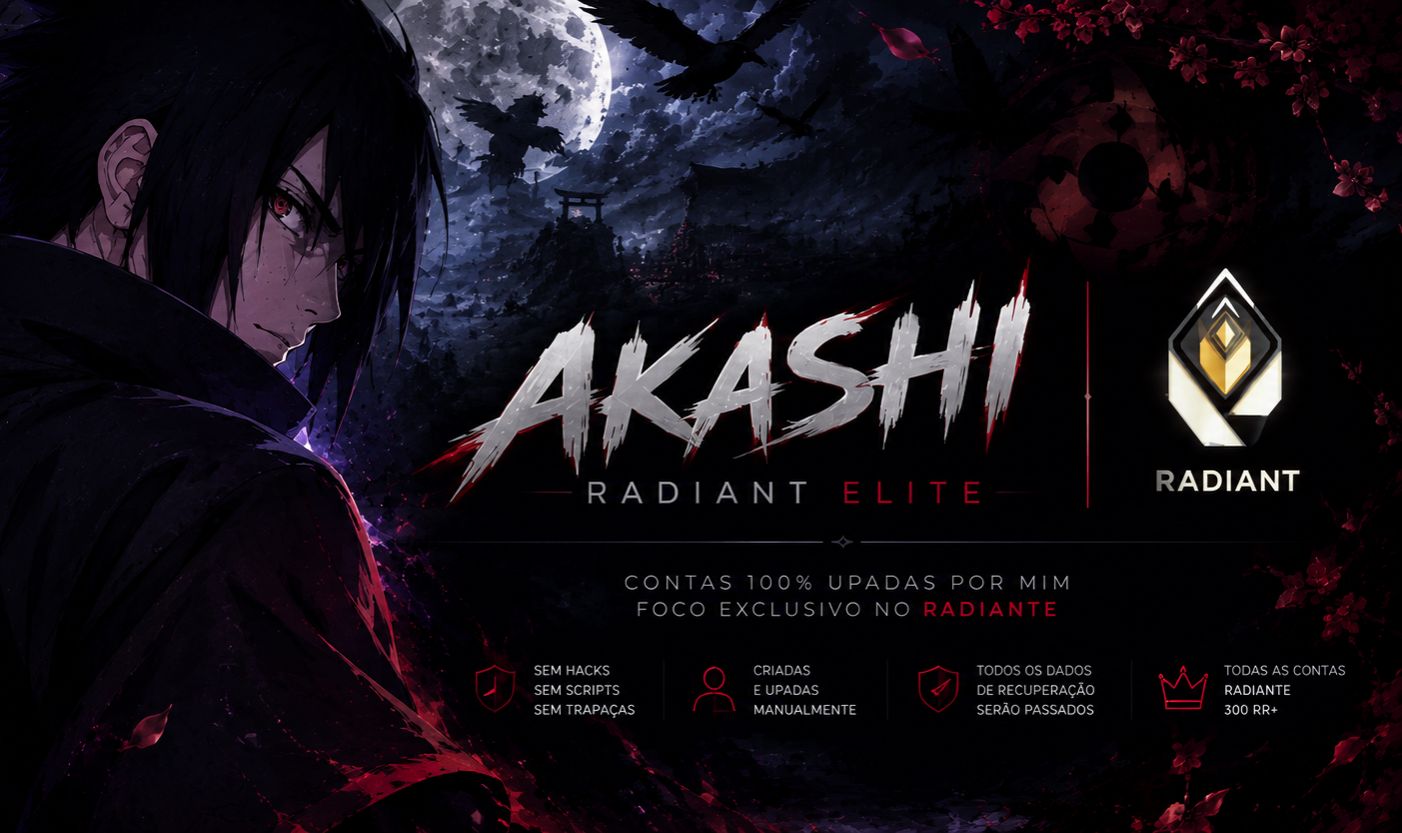 AKASHI | CONTAS RADIANTE VALORANT