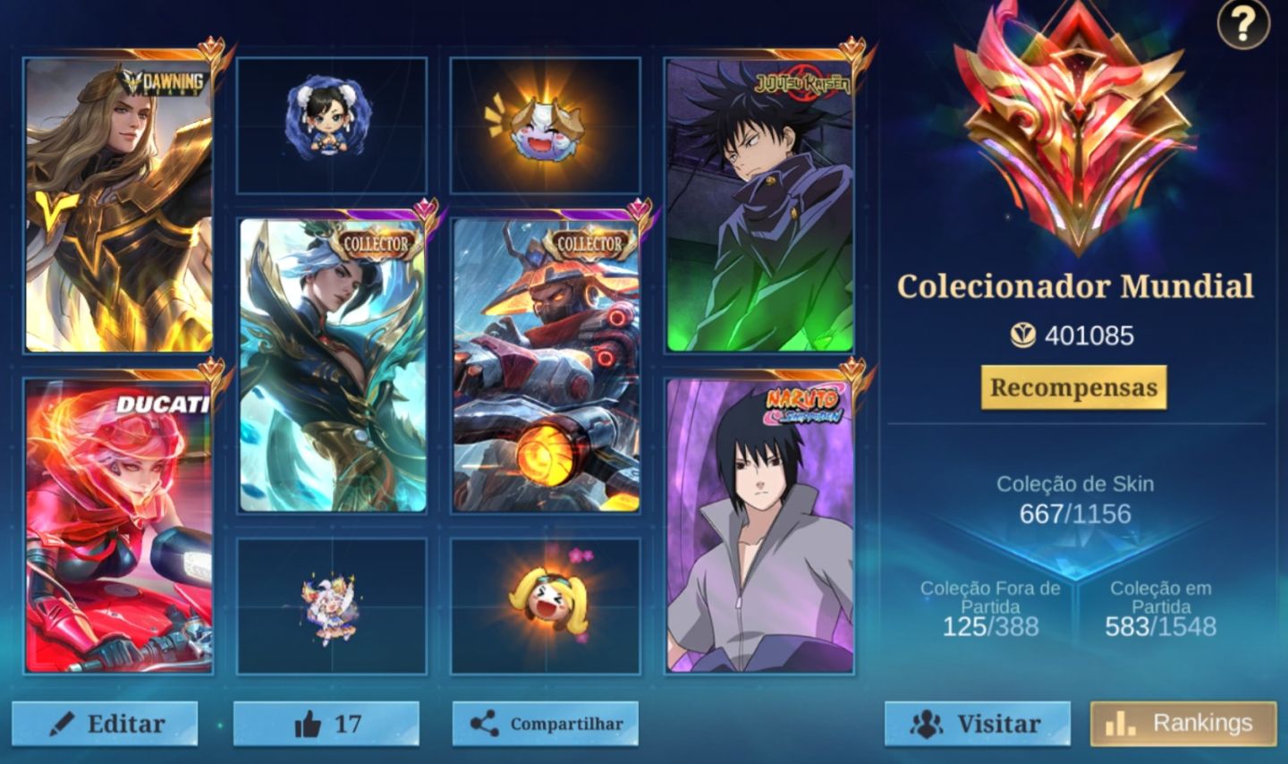 Conta - Mobile Legends