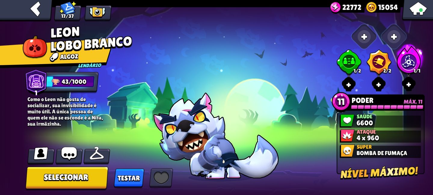 Conta de brawl Star muito upada