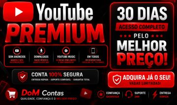 YOUTUBE PREMIUM+MUSIC 30 DIAS