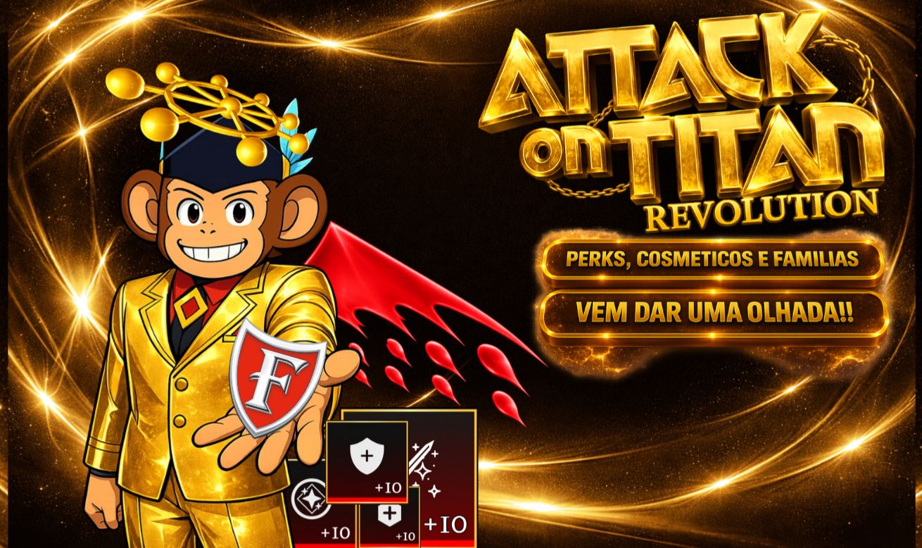 AOTR-ATTACK ON TITAN REVOLUTION | Perks Cosméticos Itens e Famílias | CONFIRA!!!