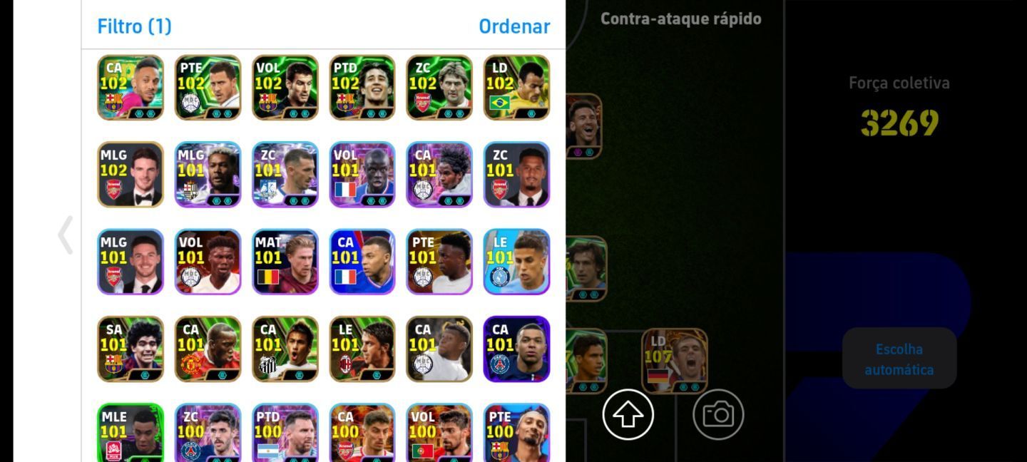 CONTA EFOOTBALL RARA! PELÉ 108 + MESSI BLITZ + VILLA BLITZ + VIEIRA E+++!