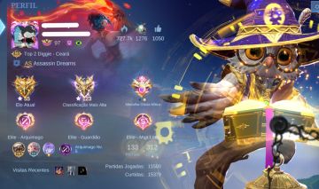 Conta Mobile Legends upada com skins