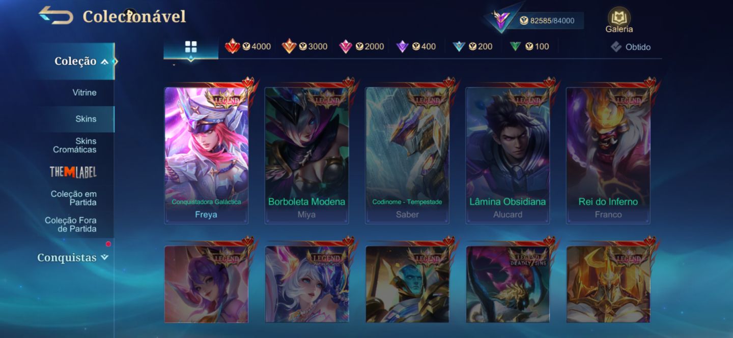 Mobile Legends conta main fanny