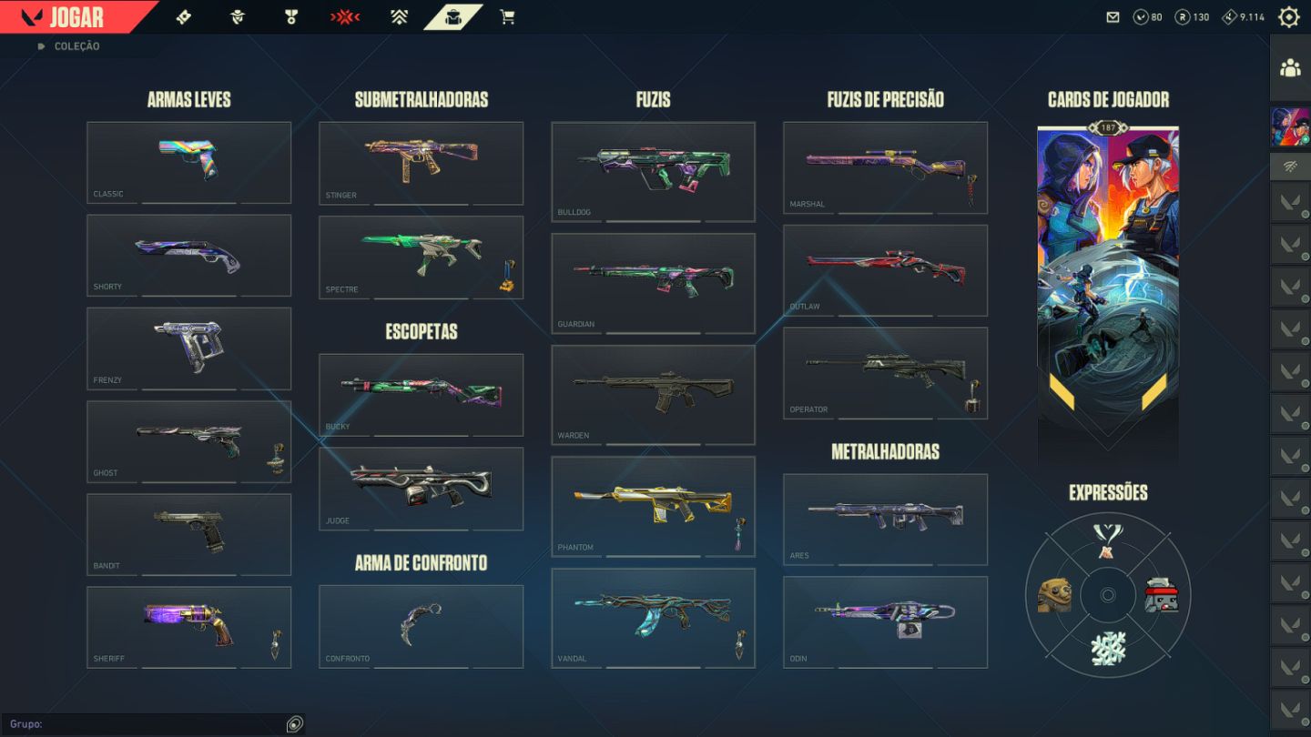 CONTA VALORANT - LEQUE FLAMEJANTE RARO! + MUITAS SKINS (FULL ACESSO) + E-MAIL!