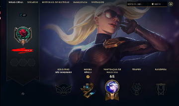 ( LVL 27 RIOT KAYLE 7 SKINS ) 3800 EA + 2 BAÚS ( SERVER BR - SEM ELO )