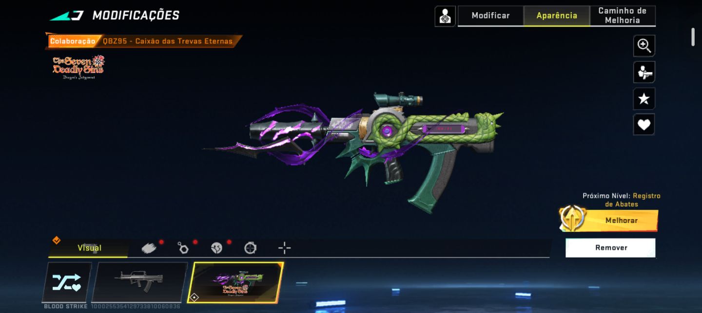 Conta nível Max com skins eternas