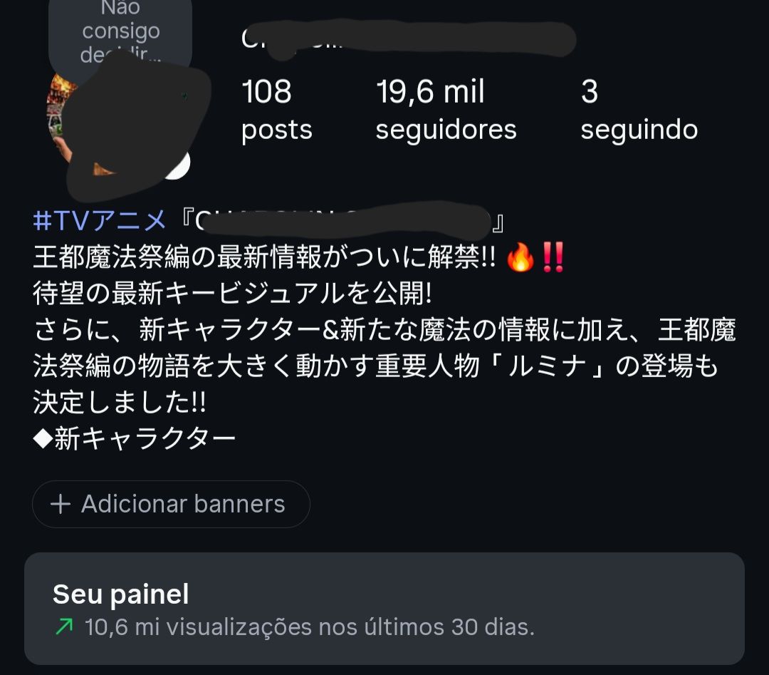 Conta Instagram 19.6K BR
