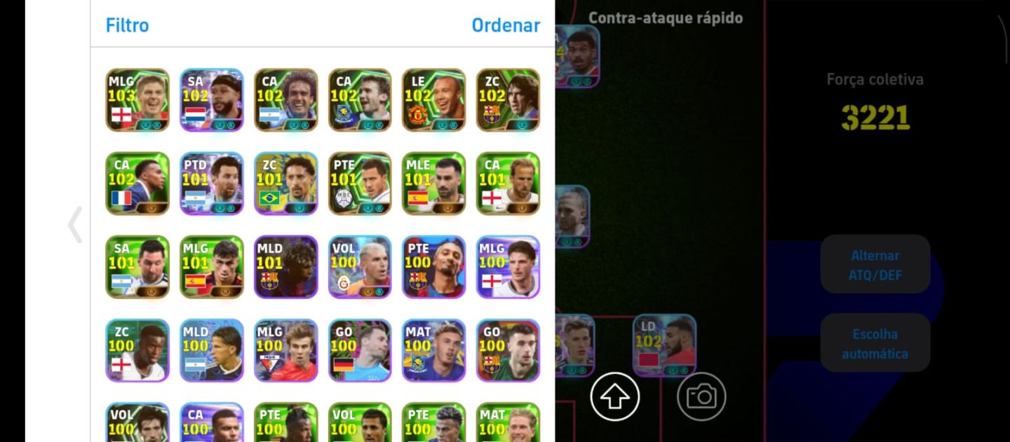 Conta efootball com rei Pelé
