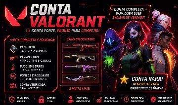 CONTA DE VALORANT, COM AS MELHORES SKINS DO JOGO!!!