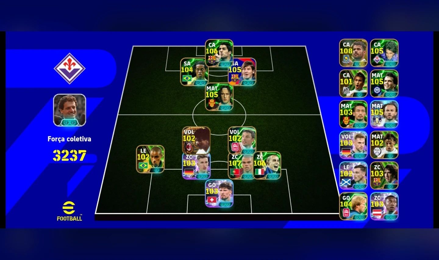 Efootball 2027 | Conta 3230+ | Ronaldinho Gaúcho e Suarez ÉPICOS !!