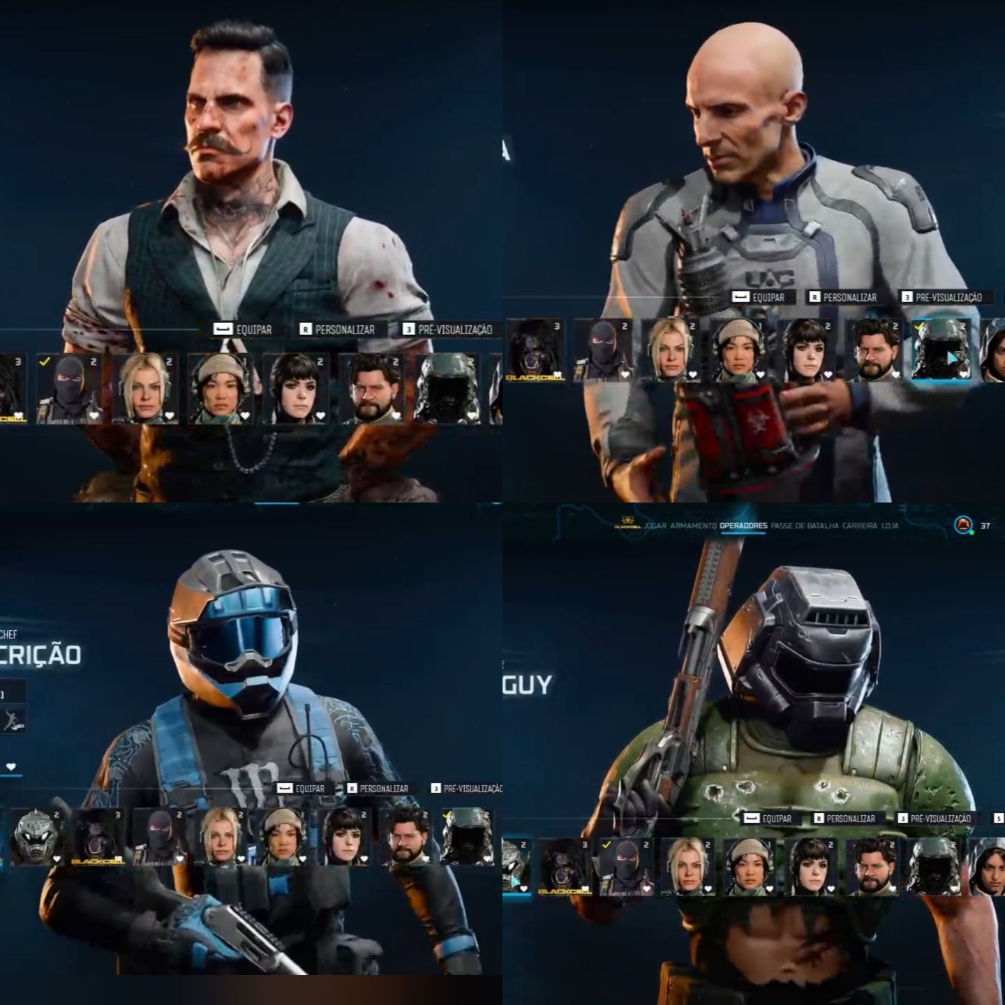 CONTA DE WARZONE MW4 FULL GEMADA! PASS DOOM, BLACKCELL