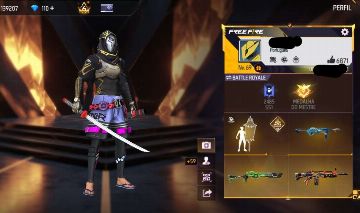 Conta de Free fire gemada com Duas Angelicais