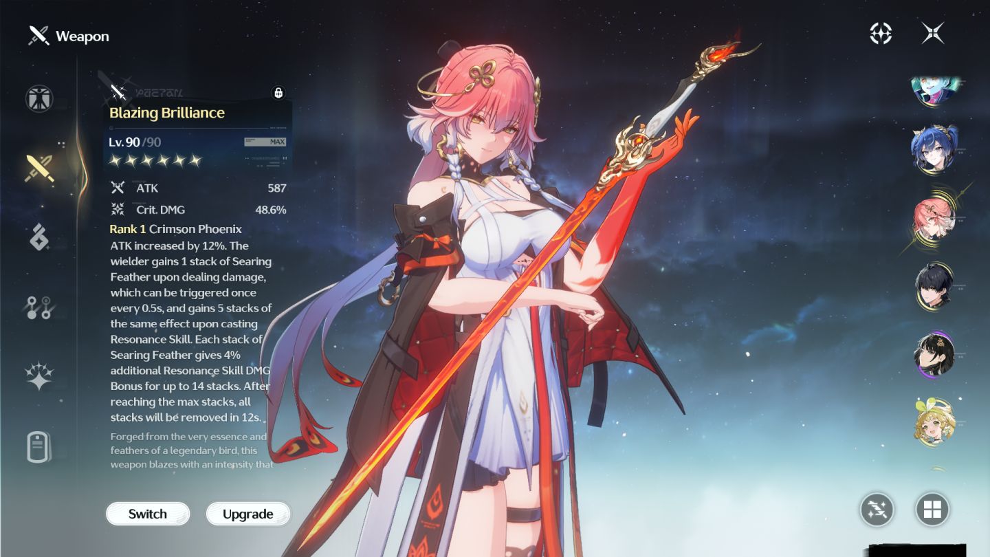Conta wuthering waves HIYUKI S6 + BIS + UNION LEVEL +70 + Lunite Subscription