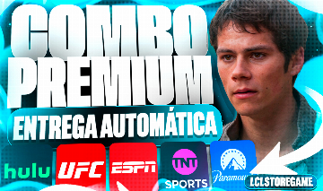 Combo Streaming + HULU 4K + Paramount Plus + UFC + ESPN + TNT Sports