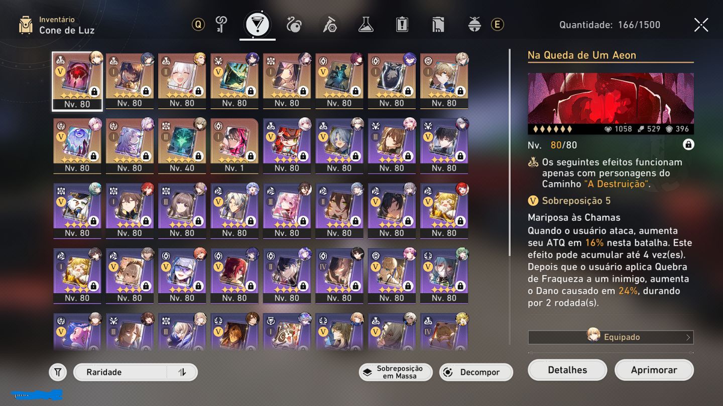 CONTA HONKAI AR 70 30 T5 HERTA E2 GILGAMESH E1 BORNYA E4 RUAN MEI E1 ACHERON E1+