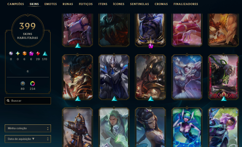 Conta Main Ahri, ekko Lvl 1202 Ex Mestre Season 2024