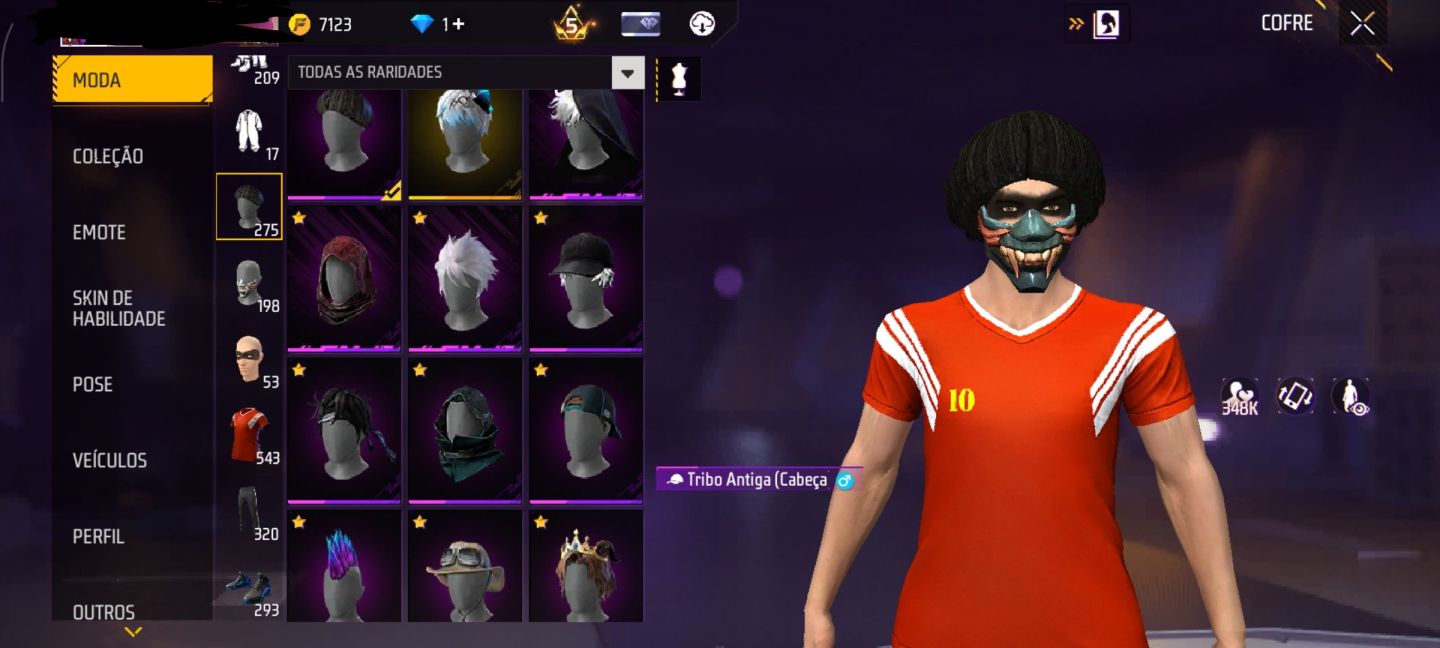 Free fire gemada com punho,1 evolutiva e várias coisas rara