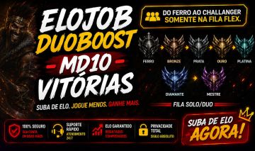 ELOJOB - DUOBOOST - MD10 - VITÓRIAS - LEAGUE OF LEGENDS