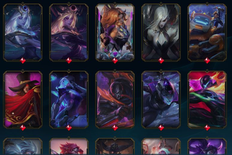 Conta LoL 453+Skins (5 Ultimate, 16 Míticas, 43 Lendárias, 226 Épicas)