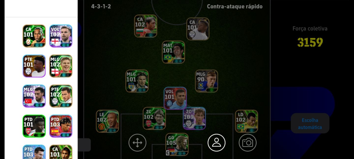 Conta efootball top, antiga boa pra amassar seus amigos com várias lendas