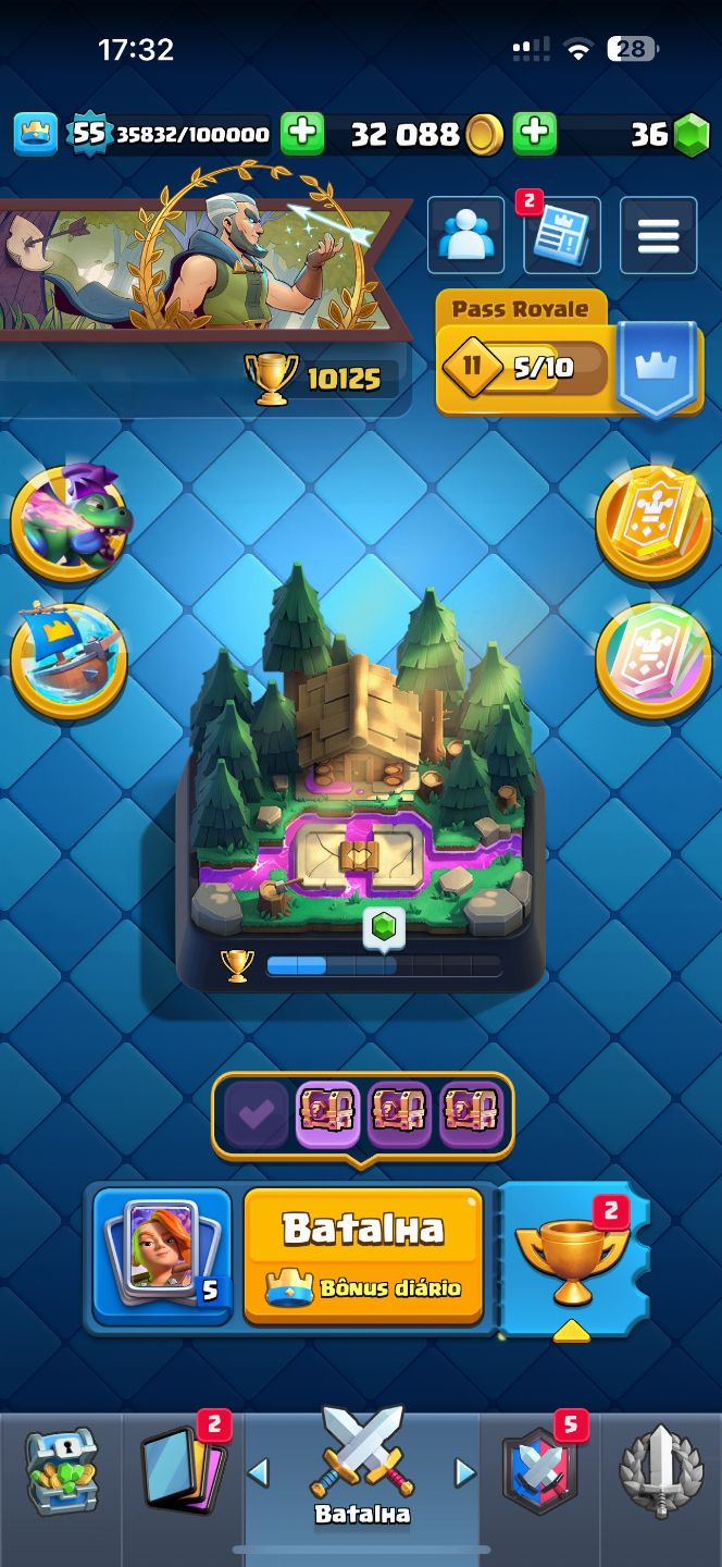 CONTA CLASH ROYALE 10K TROFÉUS - RARA 6 ANOS