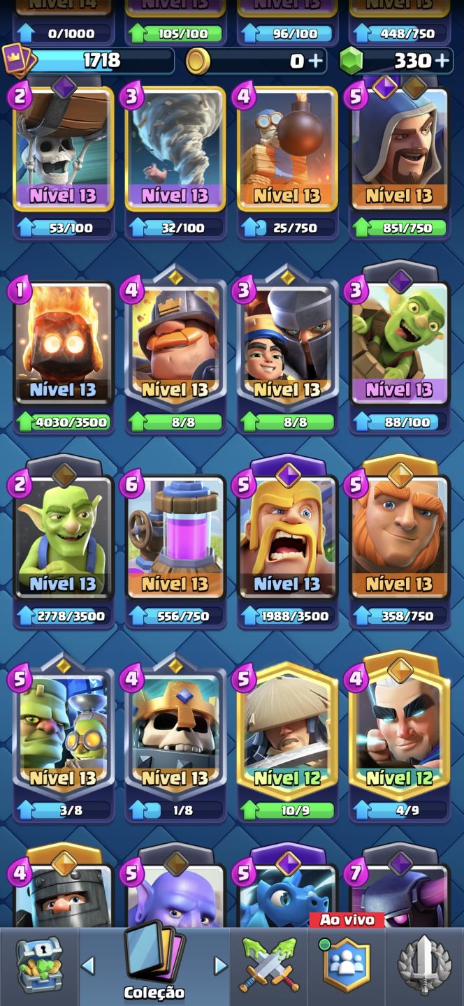 Conta OP de Clash Royale 13000 troféus 7 anos