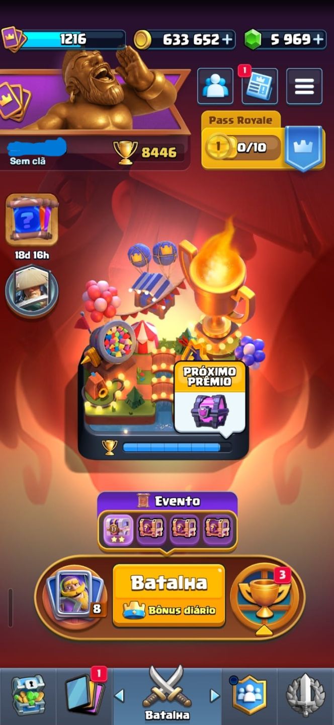 CONTA SUPERCEL COM PROGRESSO E MUITOS ITENS NOS CLASHS E BRAWL(LEIA A DESCRIÇÃO)