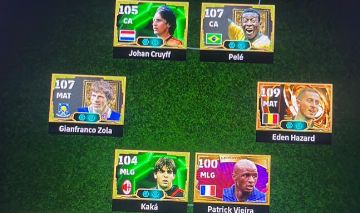 CONTA EFOOTBALL XBOX/PC - ZOLA BLITZ, HAZARD 109, PELÉ, CRUYF, VIEIRA + JOGOS !