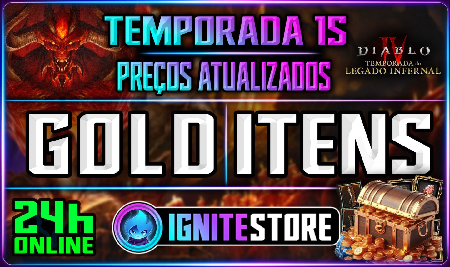 DIABLO 4 (TEMPORADA 15) - ITENS, MATERIAL, RUNAS E + [ ENTREGA SUPER RAPIDA ]