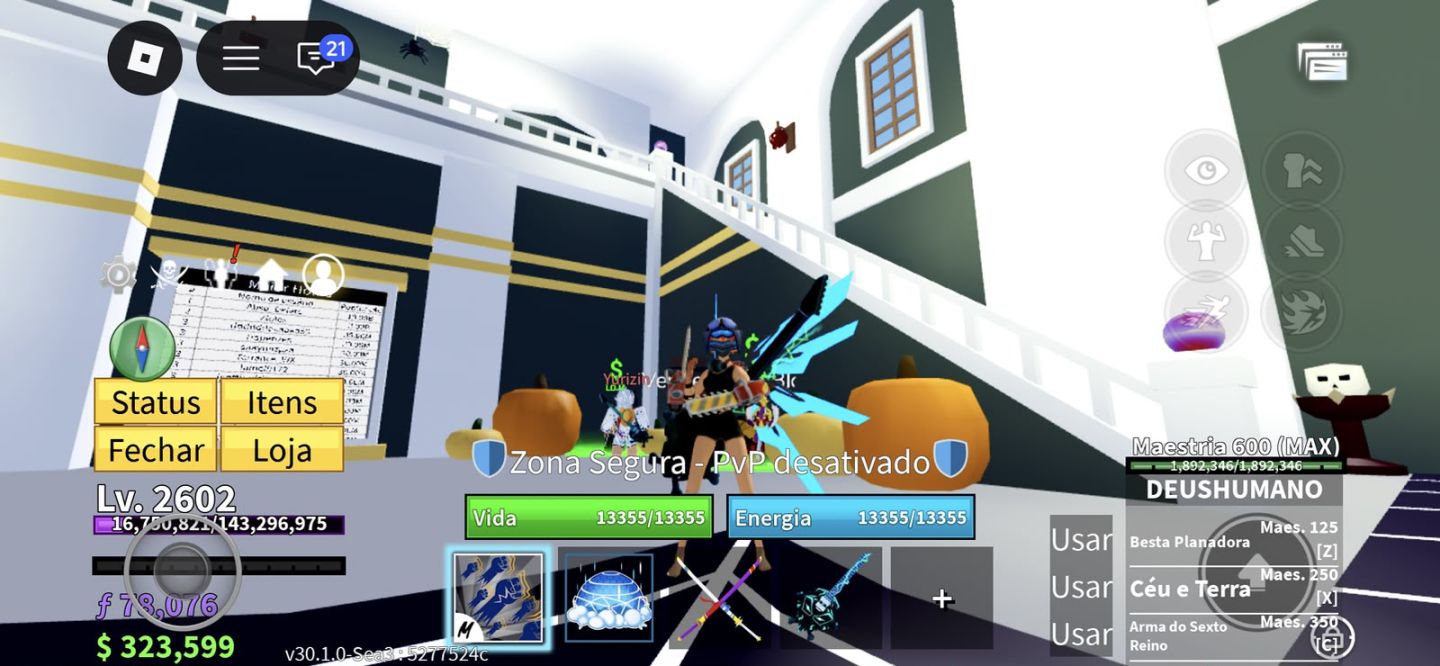 Conta blox fruit com 30M bounty, e muito mais!