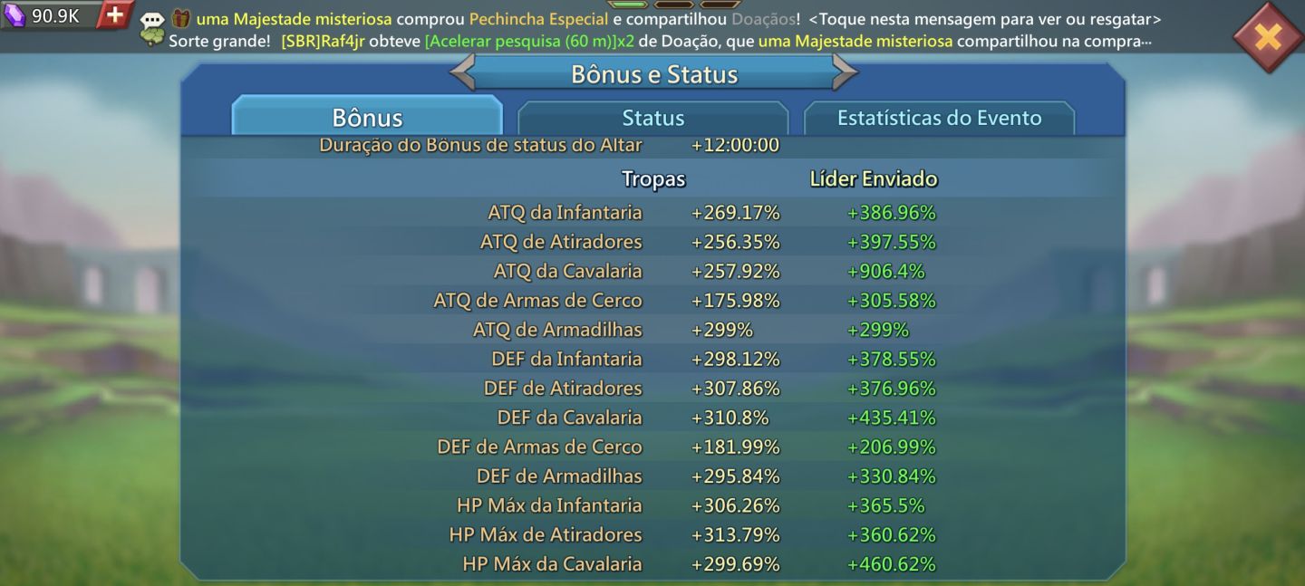 Conta lords mobile 1.500b de poder