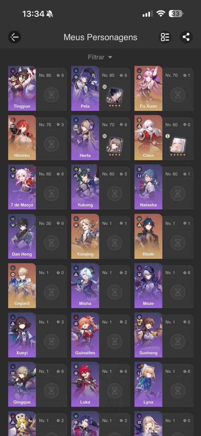 Phainon E2s1 + Castorice E2s1 + Times Premium, M. Blade E0S1 HimekoNova E0S1 e +