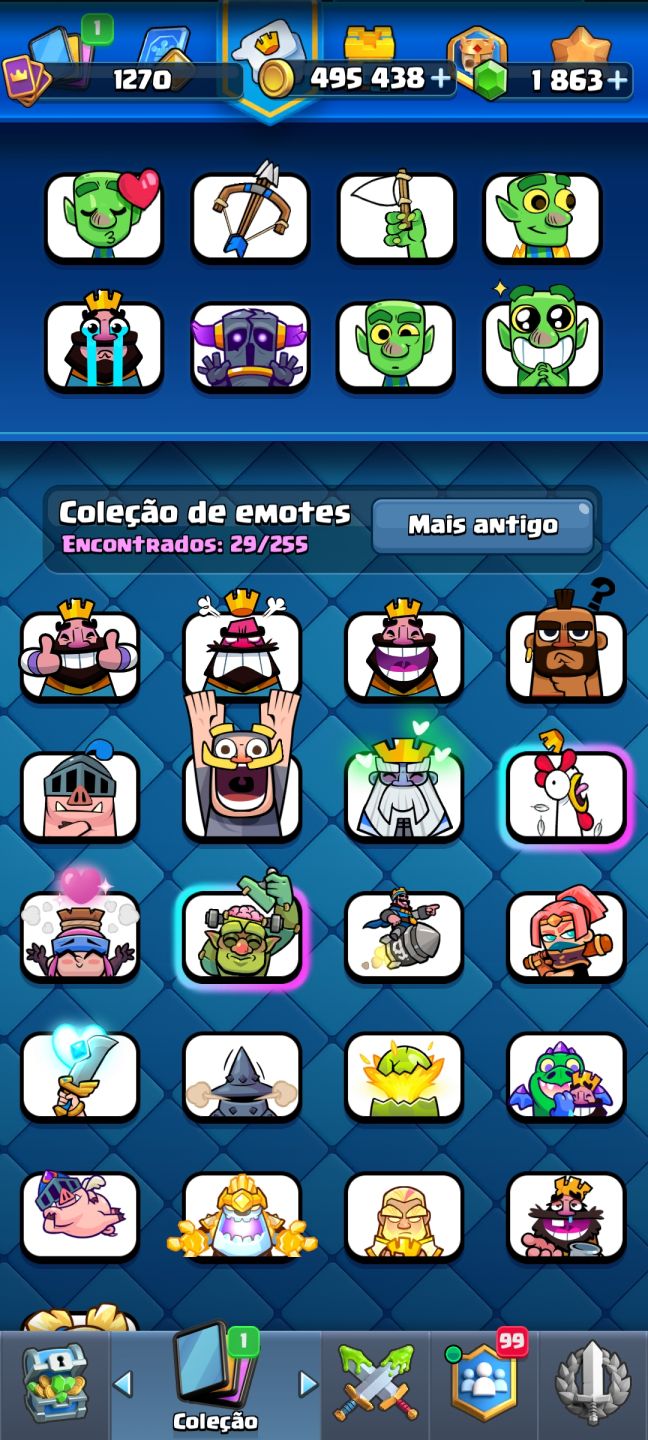 Conta de clash arena 24