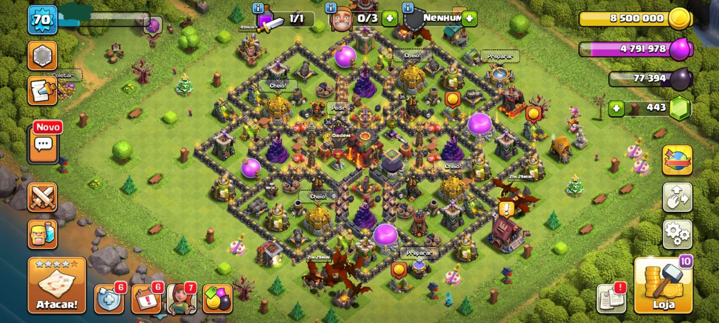 CONTA SUPERCELL(BRAWL/CLASH,ROYALE E CLANS))