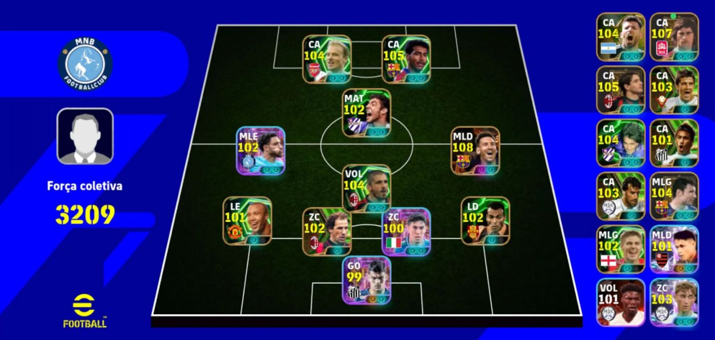 CONTA EFOOTBALL MUITO BOA!