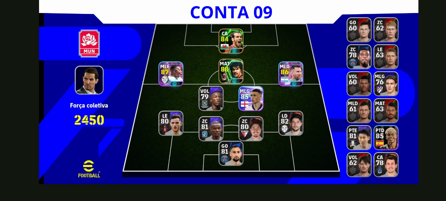 Contas Efootball Iniciais com Épicos/big Times Garantidos! Vol. 14
