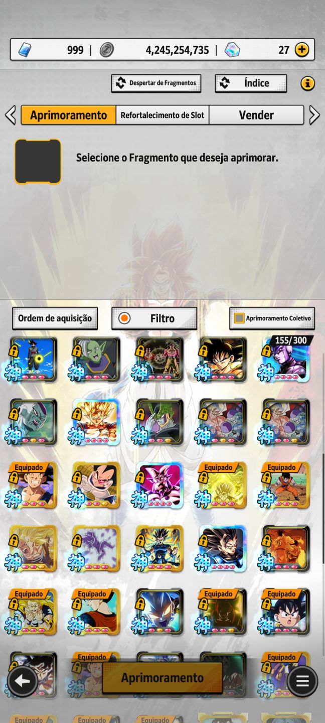 Conta Dragon Ball Legends end game