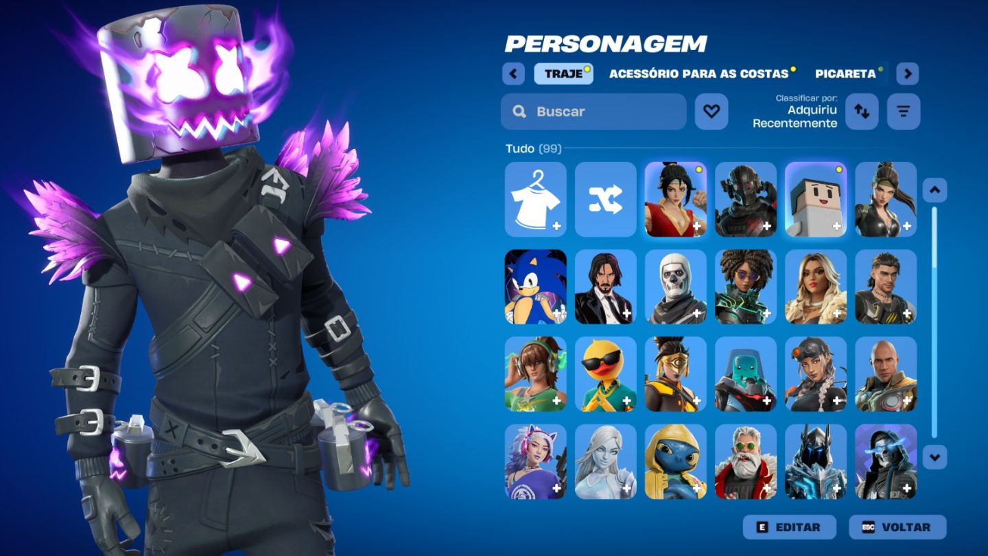 CONTA DE FORTNITE COM 96 SKINS | Son Goku | PROMOÇÃO!