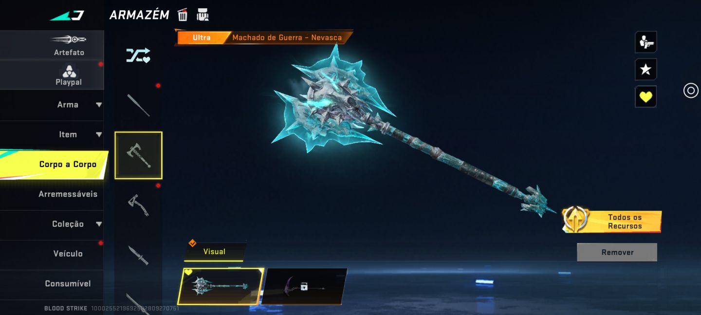 CONTA DE BLOOD STRIKE COM KIT AZUL NO PRECINHO!!!
