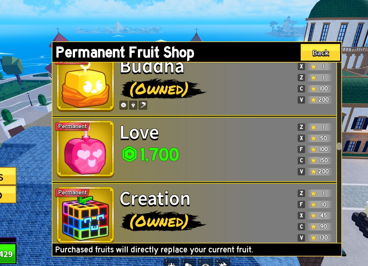 Conta Roblox/blox fruits impecavel com quase todas as frutas permanentes