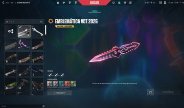 Conta valorant pronta para ranked, faca vct 26, skin vandal/phantom, etc...