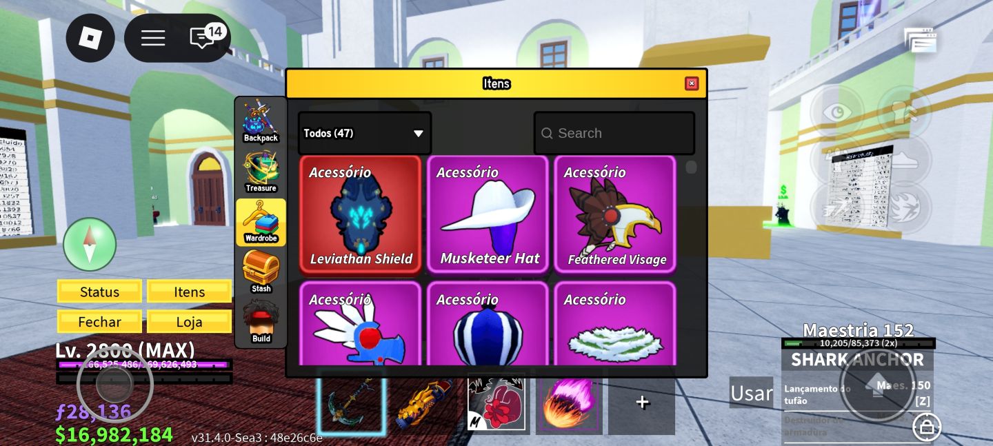 Conta de Roblox Blox fruits e+