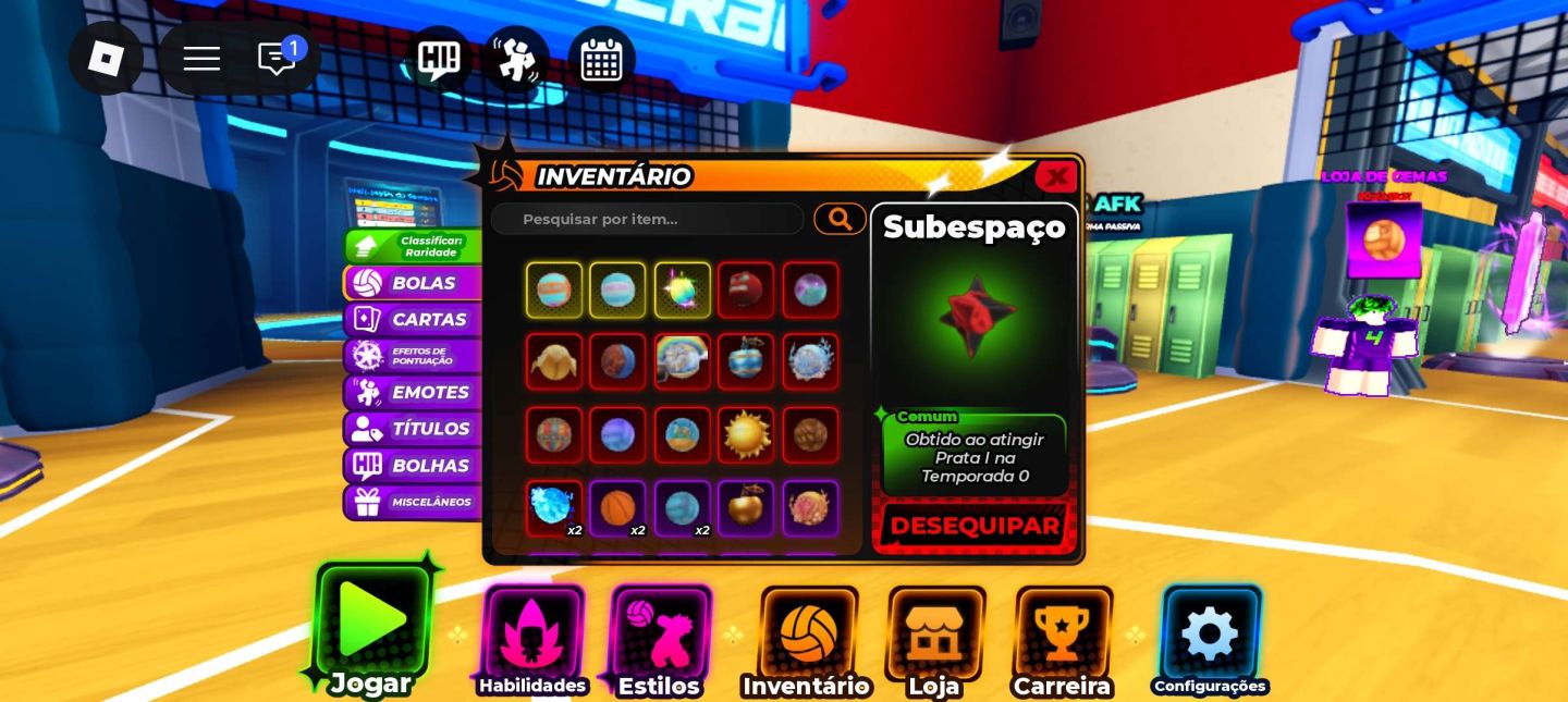 CONTA VOLLEYBALL LEGENDS + BLOX FRUITS | LEIA A LEGENDA