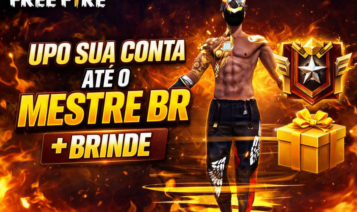 SERVIÇO DE FREE FIRE FF UPO SUA CONTA ATÉ O MESTRE BR + BRINDE PREÇO ÚNICO