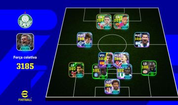 CONTA EFOOTBALL 3185 DE FORÇA.