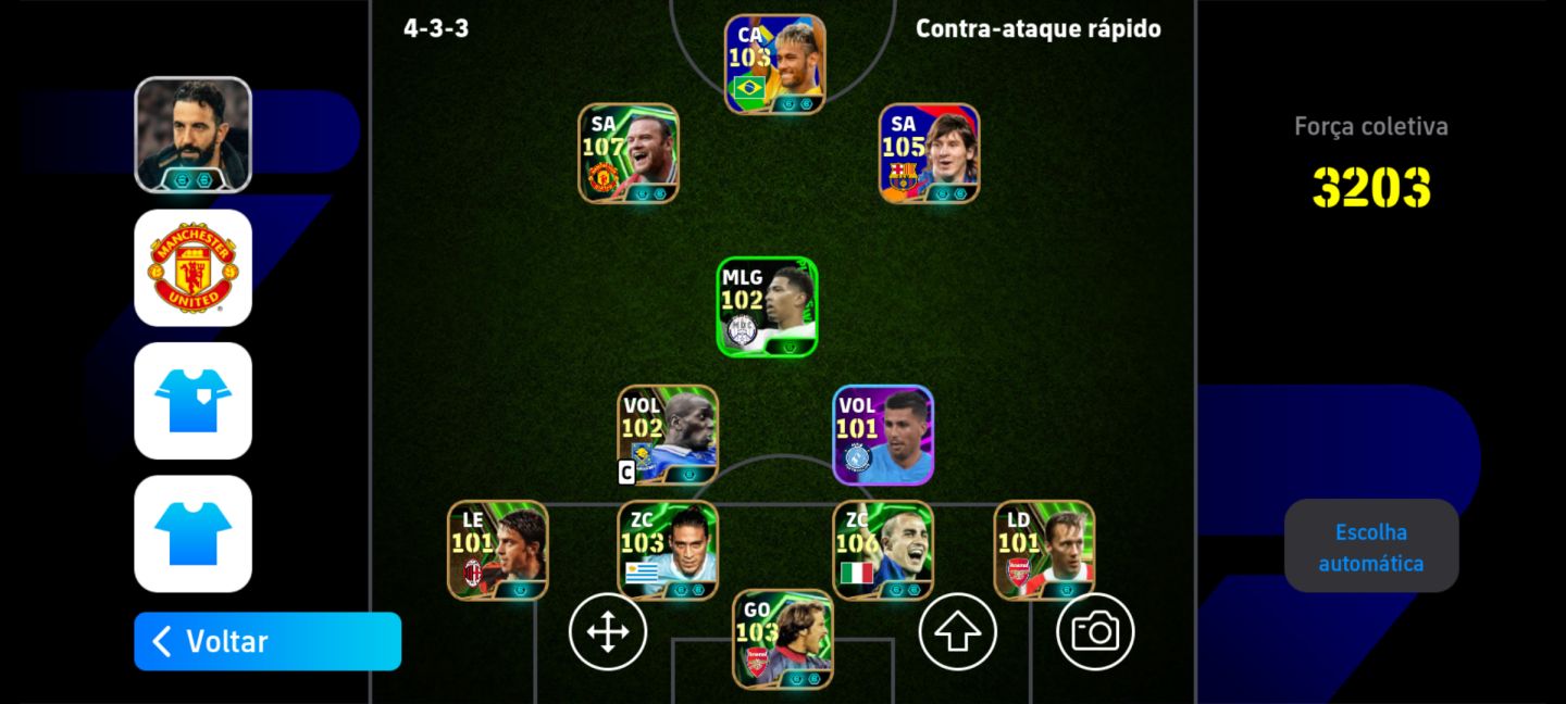 Conta de efotball com Rooney 107