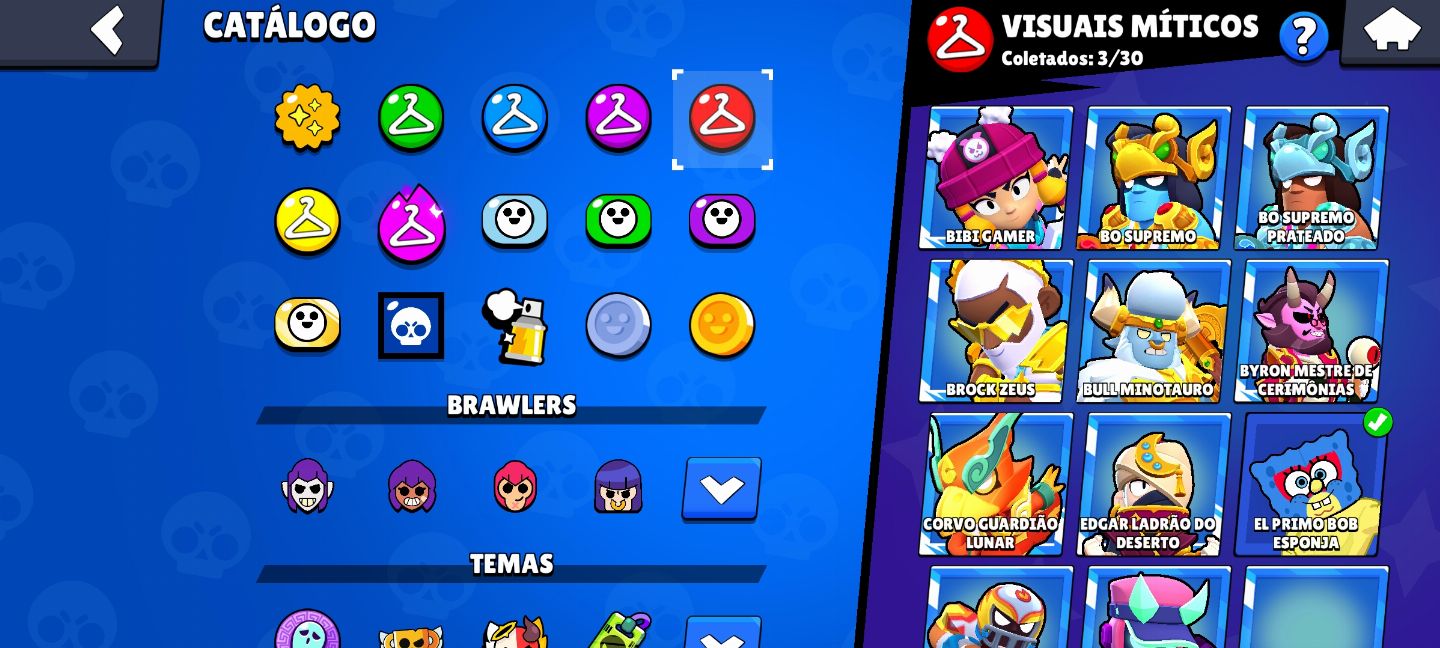 CONTA BRAWL STARS DESDE DE 2019, 34K DE TROFÉUS, 57 HIPERCARGAS, 77 BRAWLERS ETC