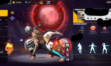 CONTA DE FREE FIRE GEMADA, +600 PEITAS E ITENS RAROS