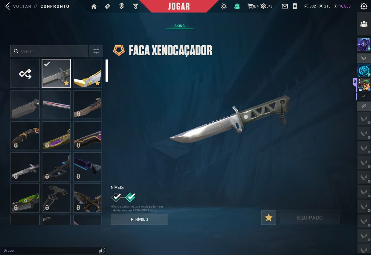 CONTA VALORANT 20+ SKINS | LVL 276 | ASCENDENTE 2